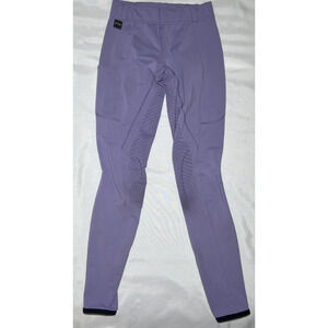 FITS Equestrian Riding Breeches Tights Size S Lightweight Stretch Purple READ